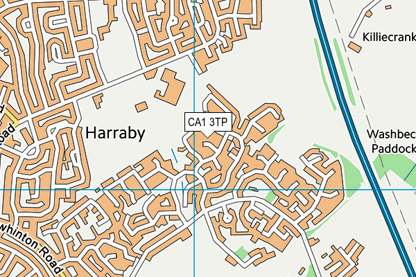 CA1 3TP map - OS VectorMap District (Ordnance Survey)