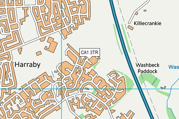 CA1 3TR map - OS VectorMap District (Ordnance Survey)