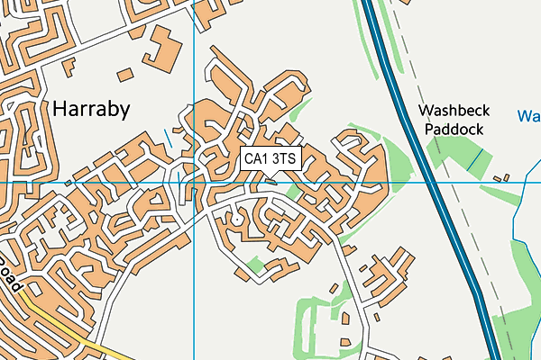 CA1 3TS map - OS VectorMap District (Ordnance Survey)