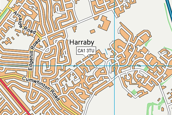 CA1 3TU map - OS VectorMap District (Ordnance Survey)