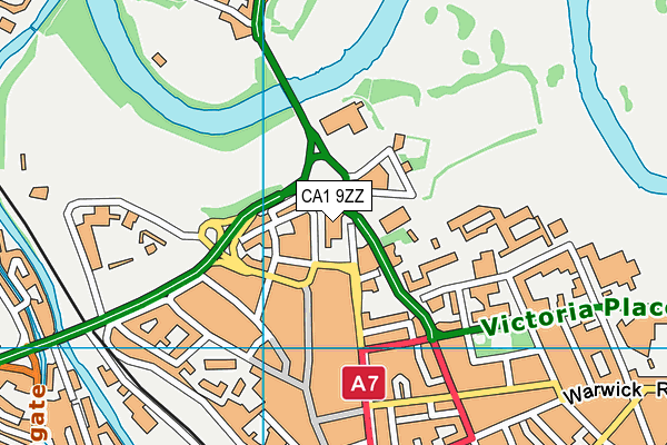 CA1 9ZZ map - OS VectorMap District (Ordnance Survey)