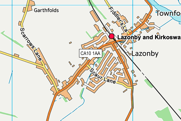 CA10 1AA map - OS VectorMap District (Ordnance Survey)