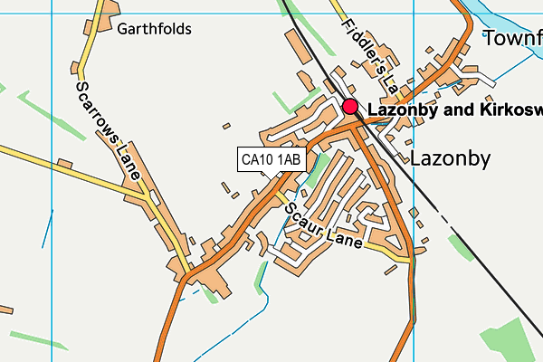 CA10 1AB map - OS VectorMap District (Ordnance Survey)