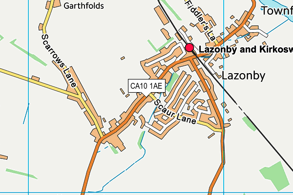 CA10 1AE map - OS VectorMap District (Ordnance Survey)