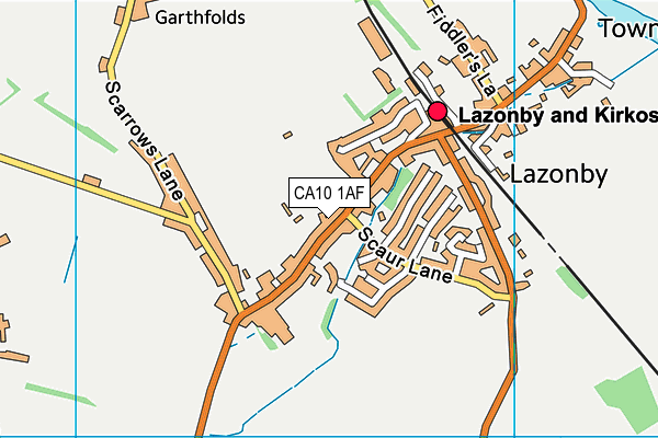 CA10 1AF map - OS VectorMap District (Ordnance Survey)