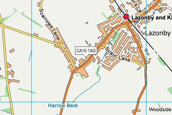 CA10 1AG map - OS VectorMap District (Ordnance Survey)