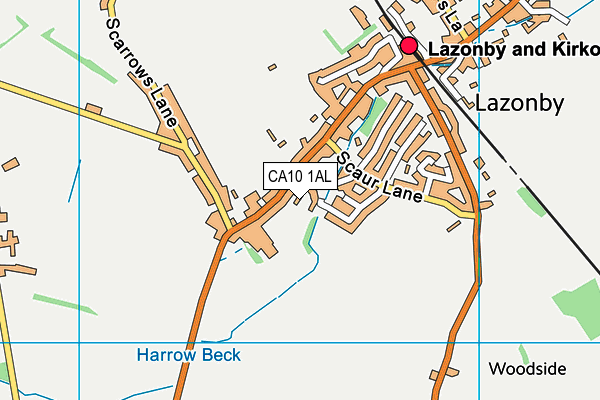 CA10 1AL map - OS VectorMap District (Ordnance Survey)