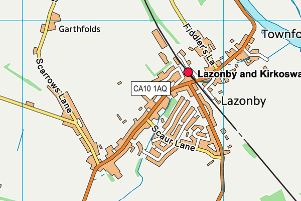 Lazonby Village Hall map (CA10 1AQ) - OS VectorMap District (Ordnance Survey)