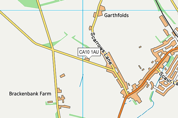 CA10 1AU map - OS VectorMap District (Ordnance Survey)