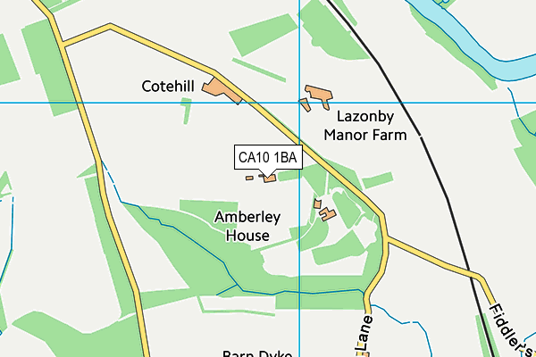 CA10 1BA map - OS VectorMap District (Ordnance Survey)