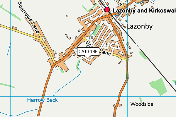 CA10 1BF map - OS VectorMap District (Ordnance Survey)