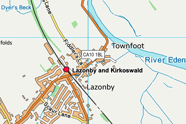 Lazonby C Of E School map (CA10 1BL) - OS VectorMap District (Ordnance Survey)