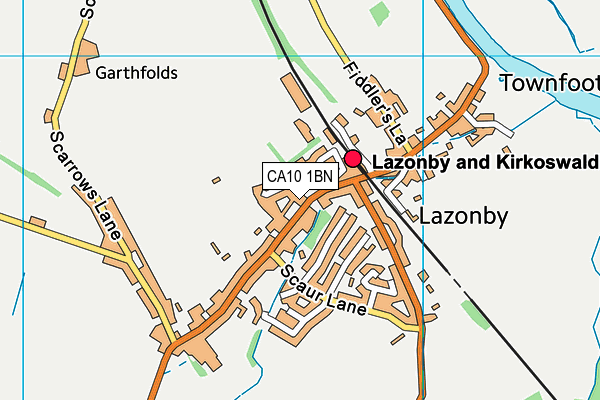 CA10 1BN map - OS VectorMap District (Ordnance Survey)