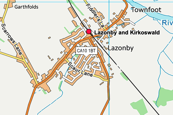 CA10 1BT map - OS VectorMap District (Ordnance Survey)