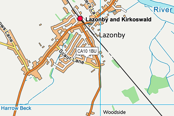 CA10 1BU map - OS VectorMap District (Ordnance Survey)