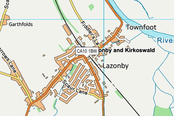 CA10 1BW map - OS VectorMap District (Ordnance Survey)