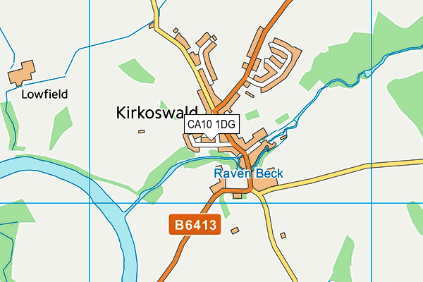 CA10 1DG map - OS VectorMap District (Ordnance Survey)