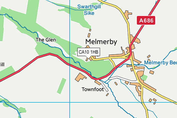 CA10 1HB map - OS VectorMap District (Ordnance Survey)