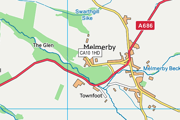 CA10 1HD map - OS VectorMap District (Ordnance Survey)