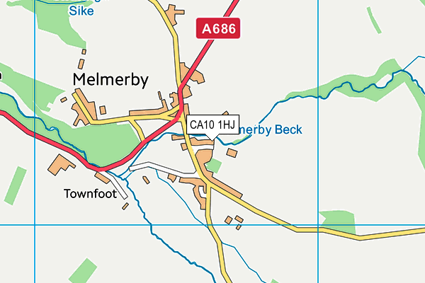 CA10 1HJ map - OS VectorMap District (Ordnance Survey)