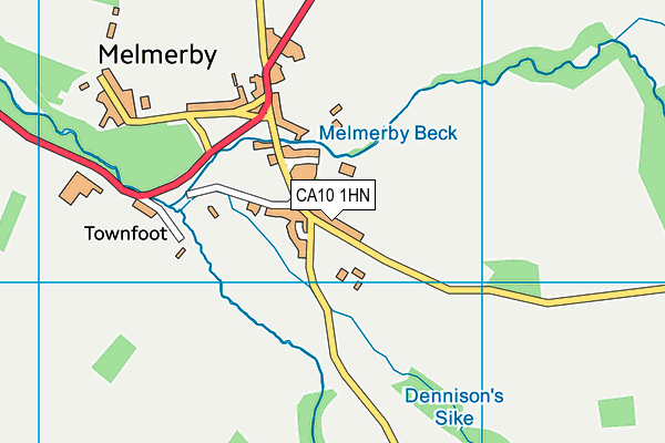 Melmerby Village Green map (CA10 1HN) - OS VectorMap District (Ordnance Survey)
