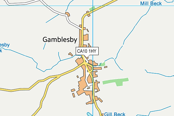 Gamblesby Recreation Field map (CA10 1HY) - OS VectorMap District (Ordnance Survey)