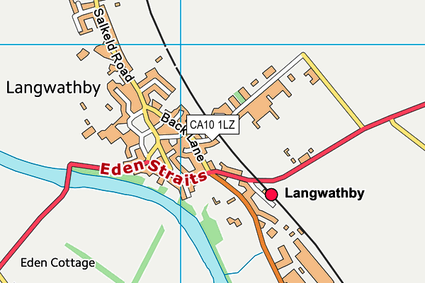 CA10 1LZ map - OS VectorMap District (Ordnance Survey)