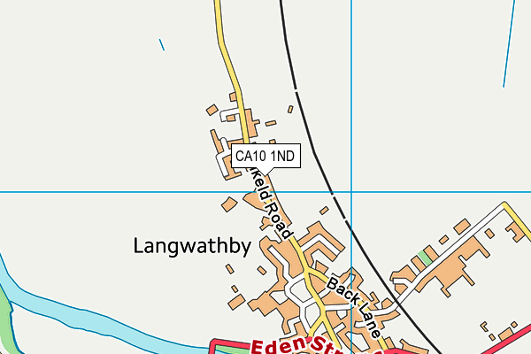 Langwathby C Of E Primary School map (CA10 1ND) - OS VectorMap District (Ordnance Survey)