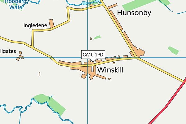 CA10 1PD map - OS VectorMap District (Ordnance Survey)