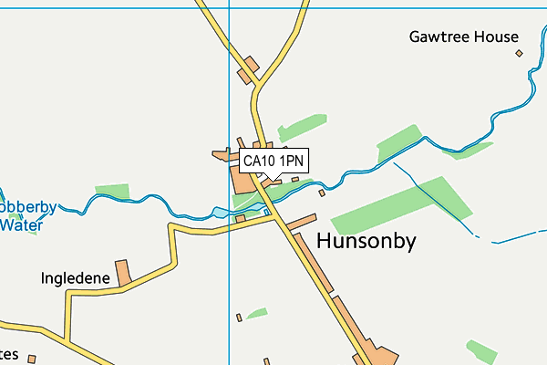 Hunsonby Swimming Pool map (CA10 1PN) - OS VectorMap District (Ordnance Survey)