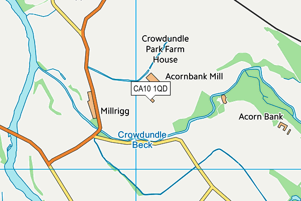 CA10 1QD map - OS VectorMap District (Ordnance Survey)