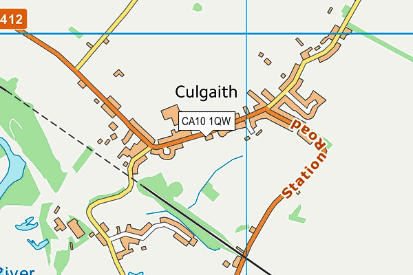 CA10 1QW map - OS VectorMap District (Ordnance Survey)