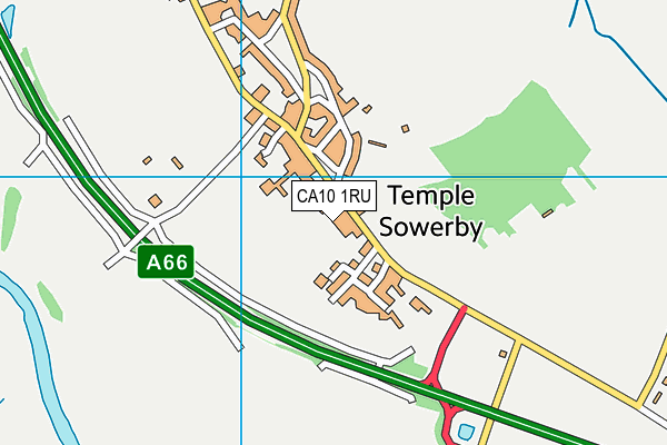 CA10 1RU map - OS VectorMap District (Ordnance Survey)