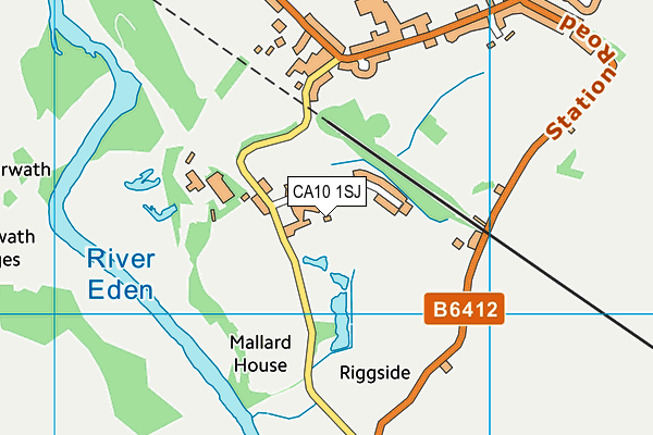 CA10 1SJ map - OS VectorMap District (Ordnance Survey)