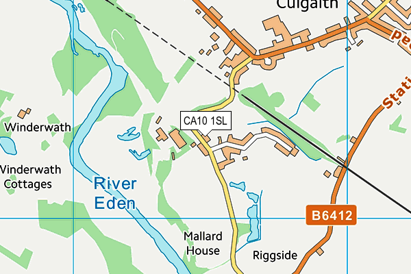 CA10 1SL map - OS VectorMap District (Ordnance Survey)