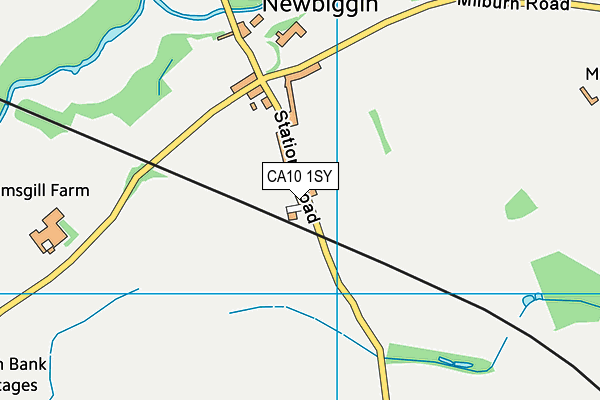 CA10 1SY map - OS VectorMap District (Ordnance Survey)