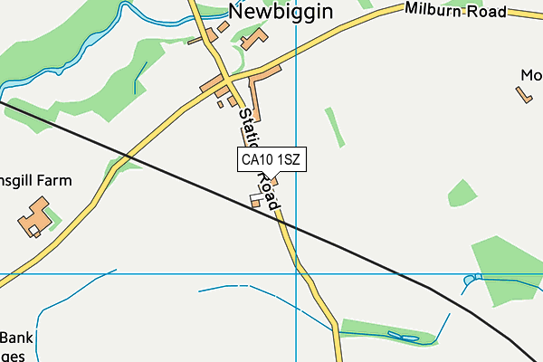 CA10 1SZ map - OS VectorMap District (Ordnance Survey)