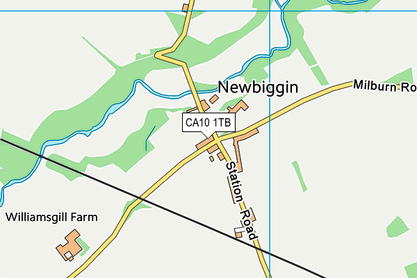 CA10 1TB map - OS VectorMap District (Ordnance Survey)