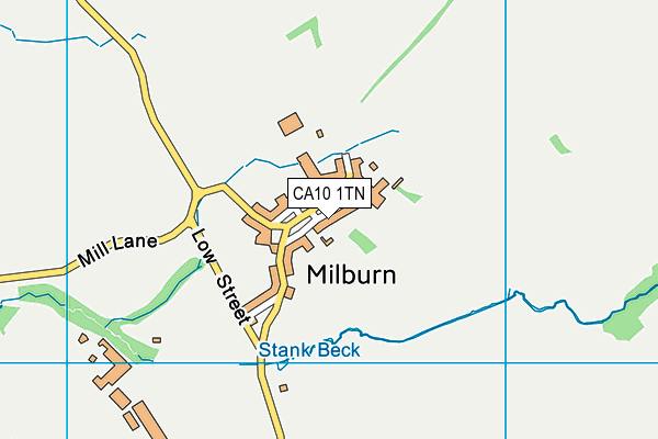 Milburn School map (CA10 1TN) - OS VectorMap District (Ordnance Survey)