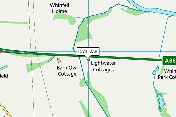 CA10 2AB map - OS VectorMap District (Ordnance Survey)