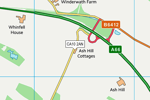 CA10 2AN map - OS VectorMap District (Ordnance Survey)