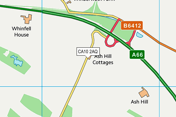 CA10 2AQ map - OS VectorMap District (Ordnance Survey)