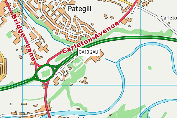 CA10 2AU map - OS VectorMap District (Ordnance Survey)