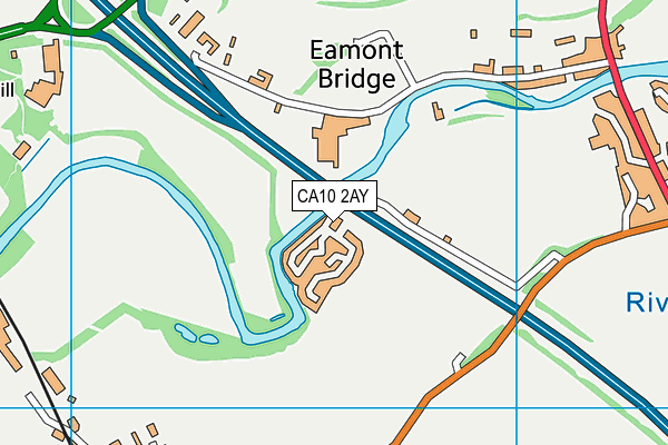 CA10 2AY map - OS VectorMap District (Ordnance Survey)