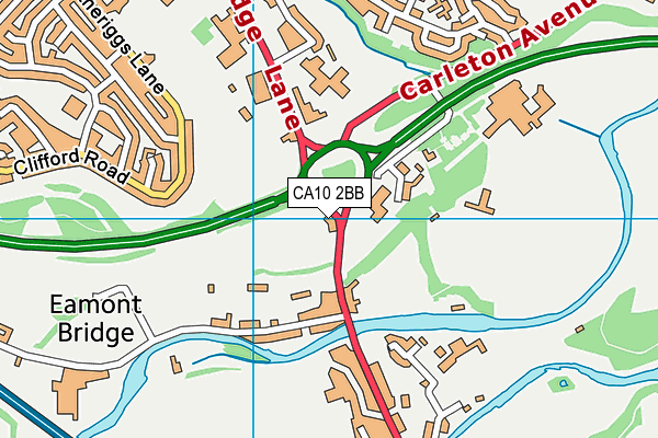 CA10 2BB map - OS VectorMap District (Ordnance Survey)