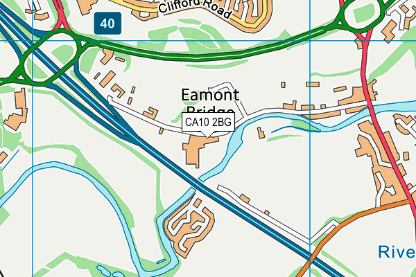 CA10 2BG map - OS VectorMap District (Ordnance Survey)