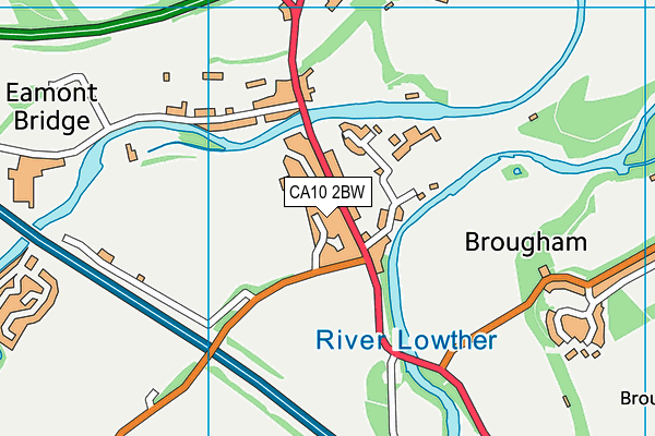 CA10 2BW map - OS VectorMap District (Ordnance Survey)