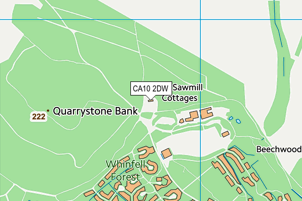 CA10 2DW map - OS VectorMap District (Ordnance Survey)