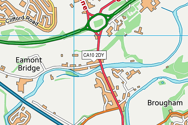 CA10 2DY map - OS VectorMap District (Ordnance Survey)