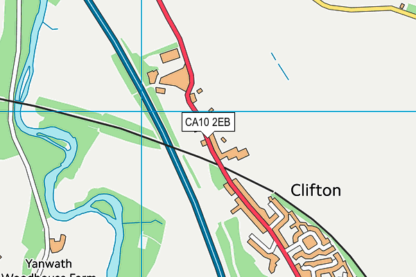 CA10 2EB map - OS VectorMap District (Ordnance Survey)